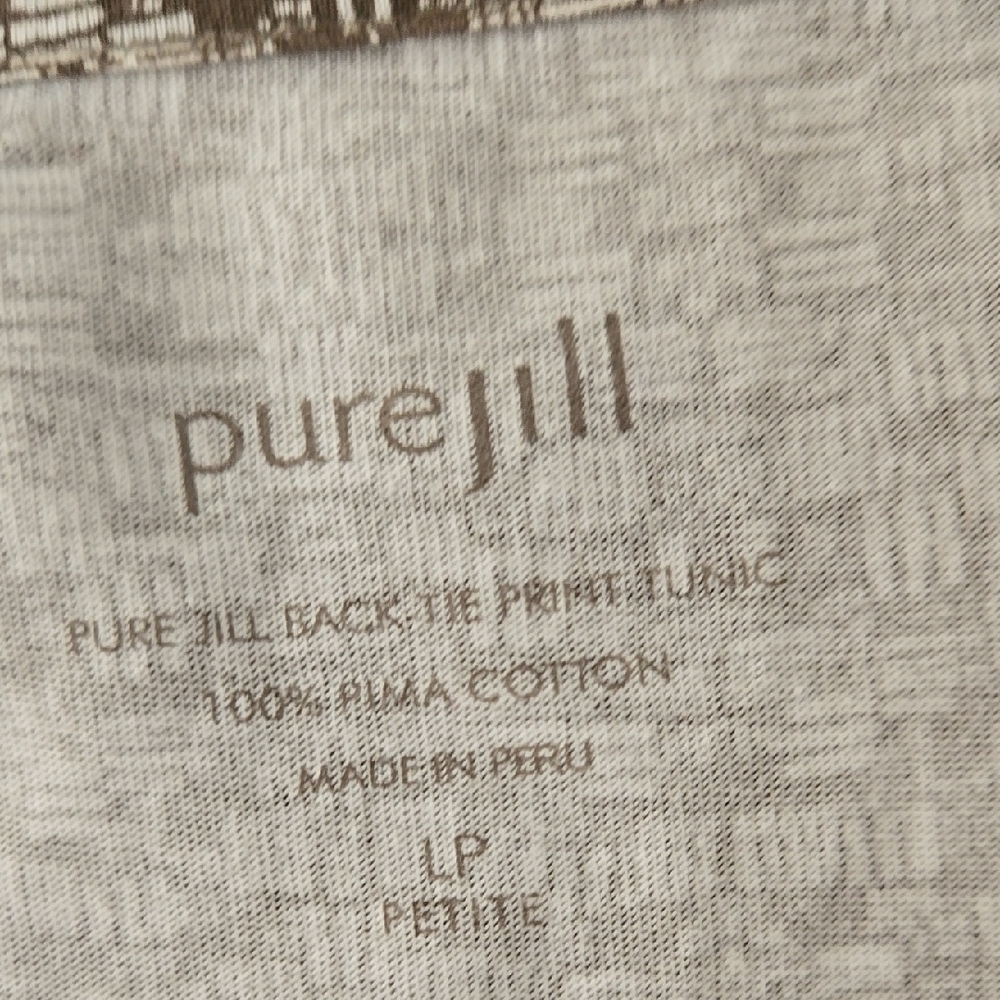 Pure Jill By J.JILL, Patterned Long Sleeve Women's Top Size Large P. - Picture 2 of 4